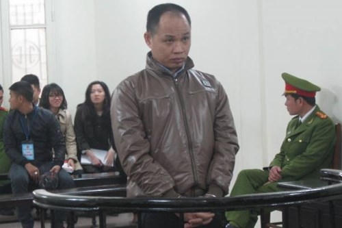 Bị cáo Trần Thanh Tuấn trong phiên xét xử.