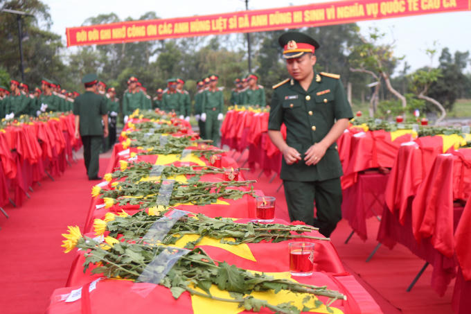 98 hài cốt liệt sĩ được quy tập trong mùa khô 2017 - 2018, và được an táng tại nghĩa trang liệt sĩ huyện Nghi Lộc.