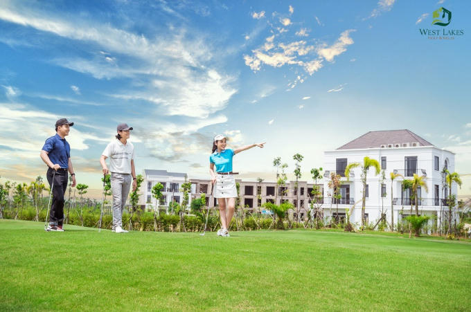Sở hữu biệt thự West Lakes Golf &amp;amp; Villas, khách hàng được hỗ trợ vay đến 50%.