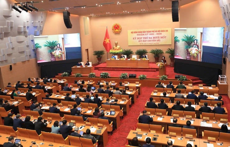 Quang cảnh kỳ họp. Ảnh: Phạm Linh.
