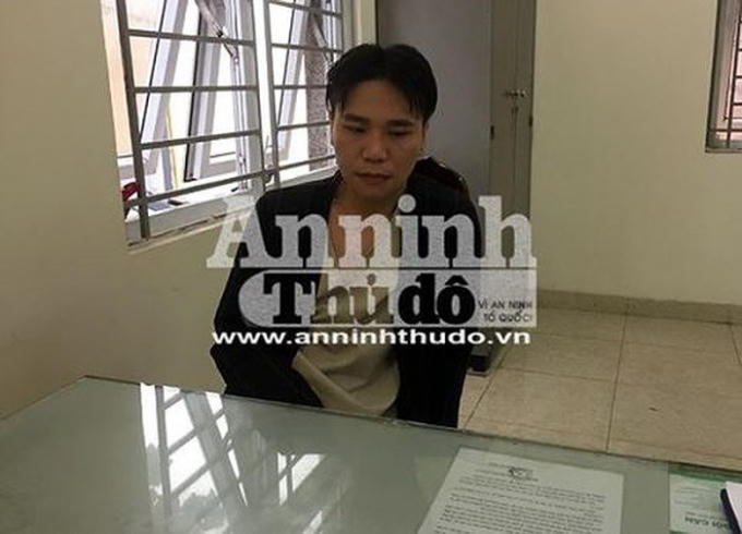 Châu Việt Cường thời điểm mới bị đưa về cơ quan Công an.