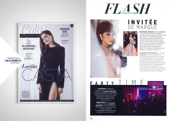 Lý Nhã Kỳ trên bìa tạp chí.