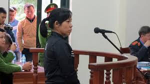 Bà Thúy tại phiên tòa.