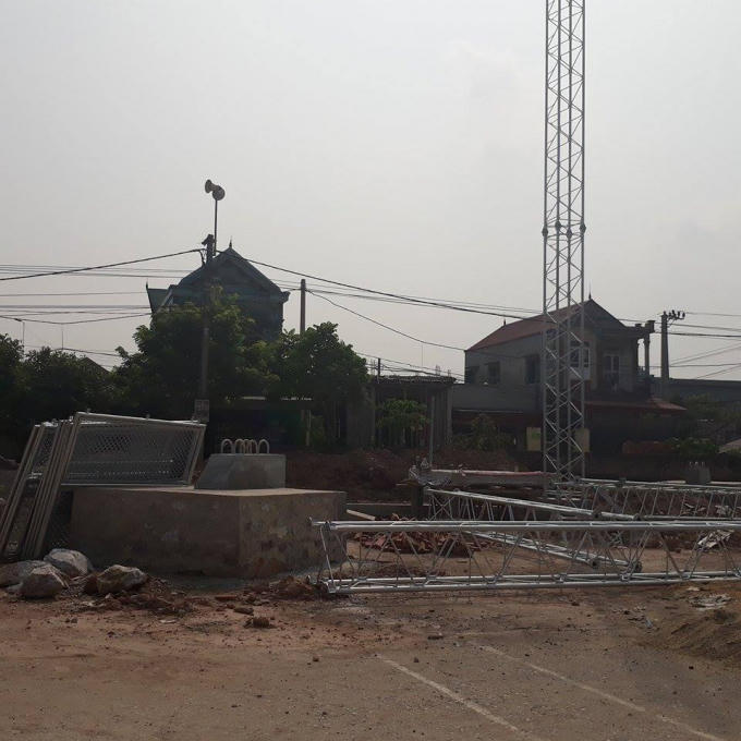 Công trình đã được xây dựng phần móng.