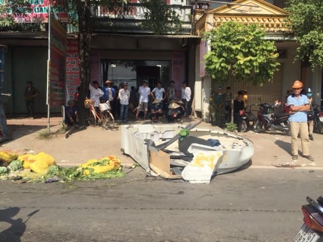 Hiện trường nơi xảy ra sự việc.