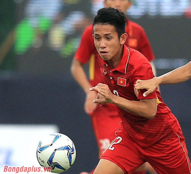 Hồng Duy đem về một quả phạt đền cho U23 Việt Nam nhưng điều đó là chưa đủ.(Ảnh: Bongdaplus.vn)