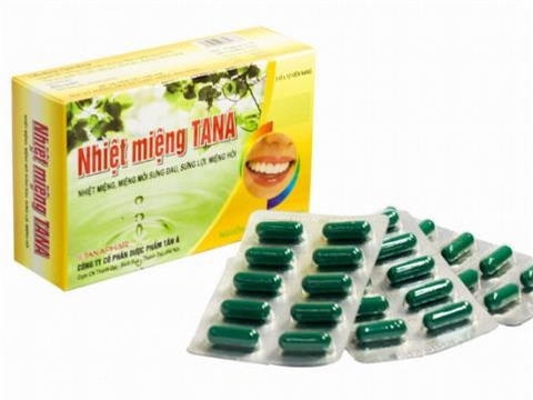 Thuốc nhiệt miệng TANA bị đình chỉ lưu hành do không đạt chuẩn về chất lượng.