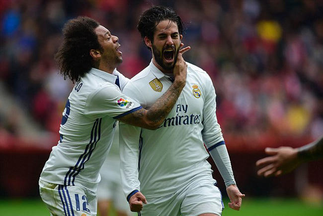 Isco tỏa sáng giúp Real duy trì khoảng cách 3 điểm vói đại kinh địch Barca (Real đá ít hơn Barca một trận)