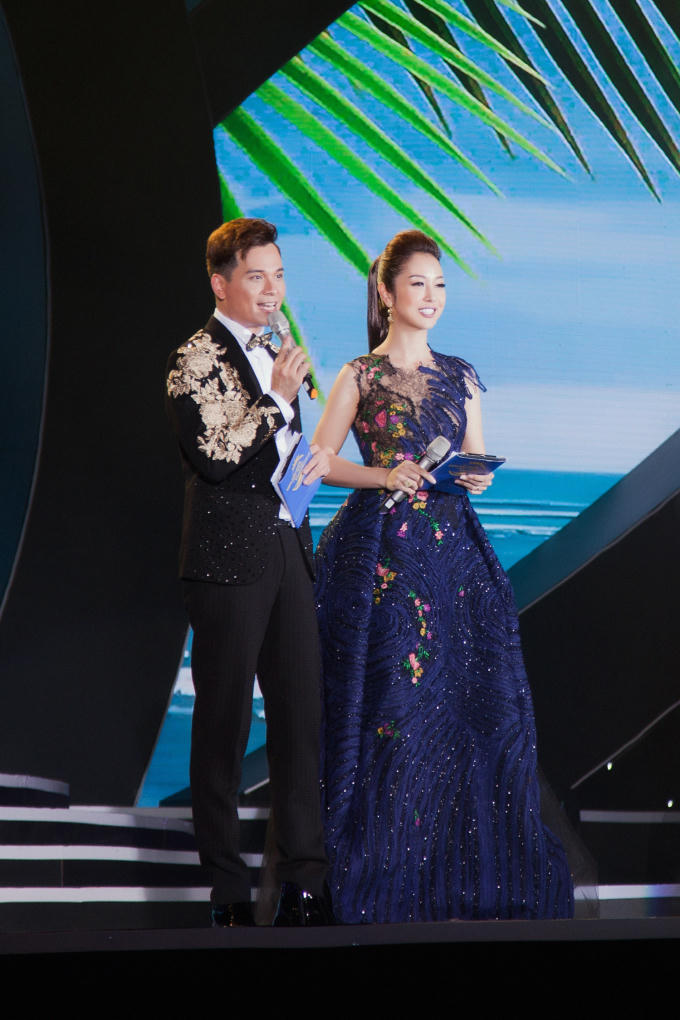 Jennifer Phạm lộng lẫy trong đ&ecirc;m chung kết Hoa hậu biển Việt Nam to&agrave;n cầu