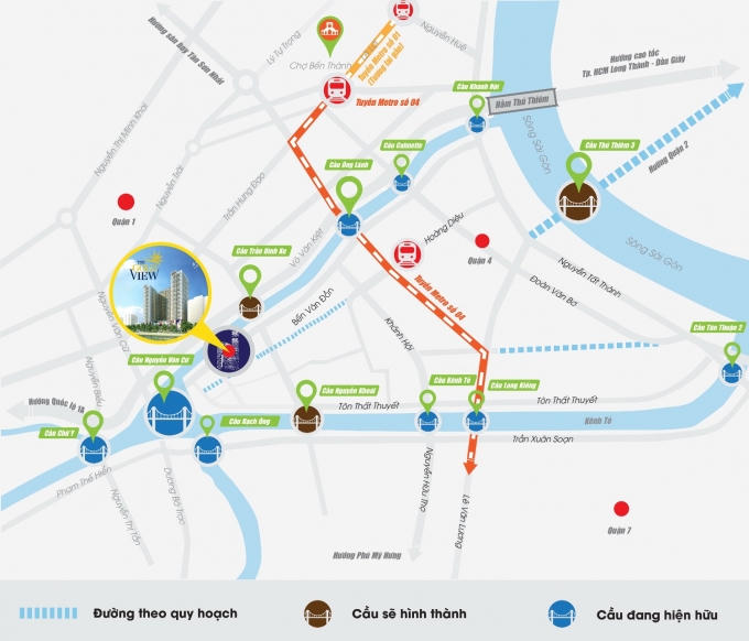 The GoldView – dự án nổi bật tại mặt tiền Bến Vân Đồn.