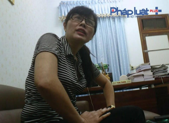 Bà Nguyễn Thị Linh Nhâm - Giám đốc Công ty quản lý đô thị, dịch vụ môi trường Tuyên Quang (Ảnh : Tiến Vũ)