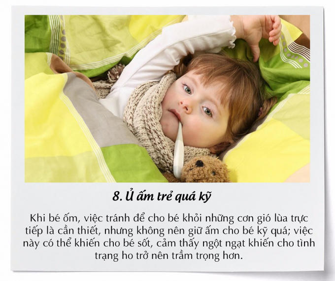 Những sai lầm của cha mẹ khi trị ho cho trẻ