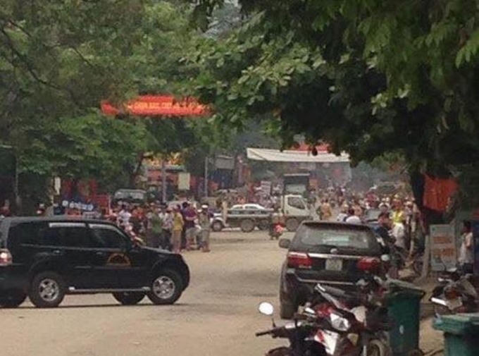 Hiện trường nơi xảy ra vụ việc trên