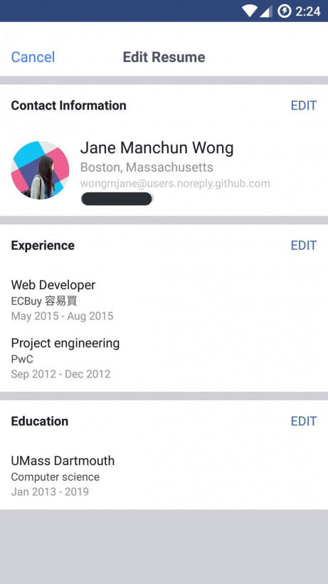 Facebook thử nghiệm tính năng Resume/CV, trực tiếp cạnh tranh với LinkedIn