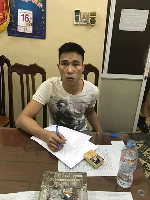 Nam thanh niên nhanh chóng bị bắt giữ.