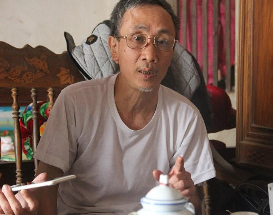 Ông Hàn Đức Long sau khi được trả tự do, trở về đoàn tụ cùng gia đình.