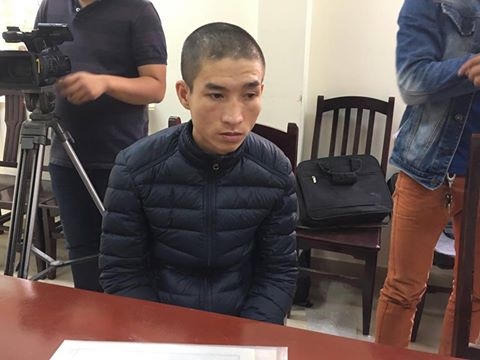 Hải tại cơ quan Công an.