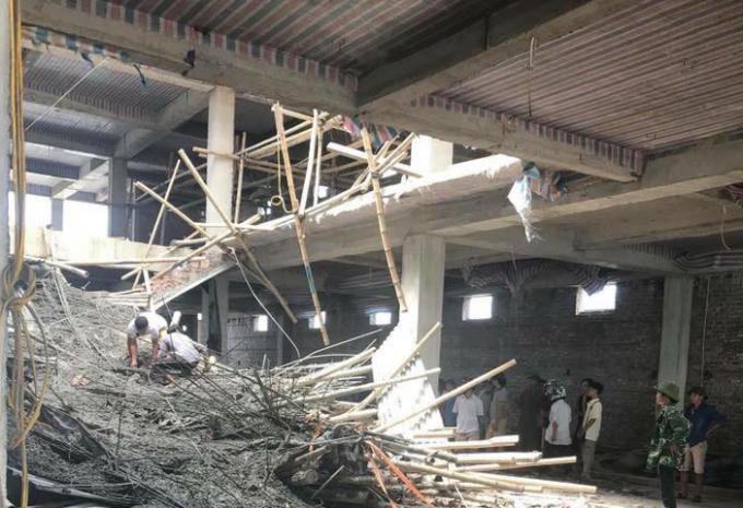 Hiện trường nơi xảy ra vụ việc.