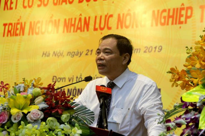 Bộ trưởng Bộ NN&PTNT Nguyễn Xuân Cường phát biểu tại Tọa đàm