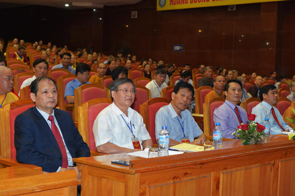 Lãnh đạo các ban ngành Trung ương và địa phương tham dự Đại hội.