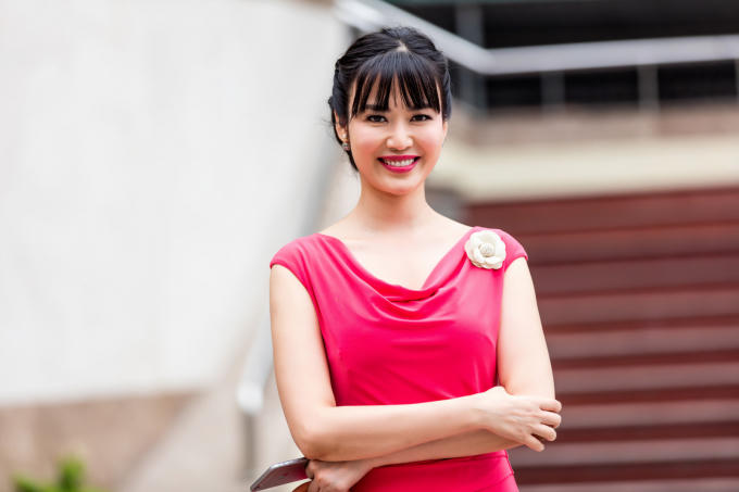 Hoa hậu Thu Thủy vẫn đẹp khi tuổi đã ngoài 40.