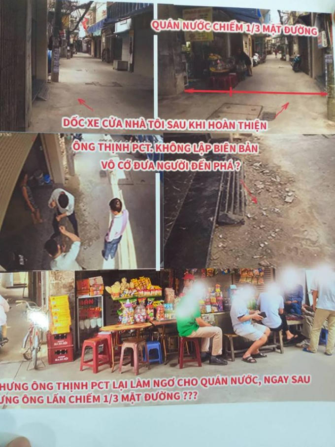 Quán tạp hóa bày bán lấn chiếm lòng đường tại ngõ 239 đường Lê Lợi.