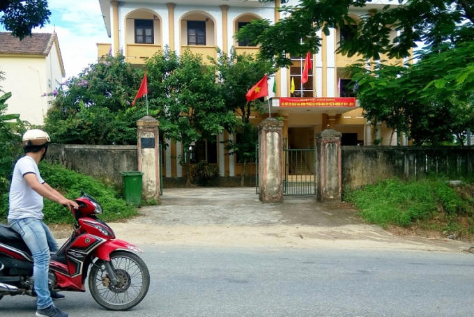 Trụ sở Ban quản lý rừng phòng hộ huyện Tuyên Hóa, nơi ông Sơn làm giám đốc.