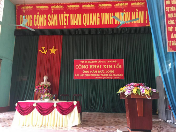 Người t&ugrave; H&agrave;n Đức Long ch&iacute;nh thức được c&ocirc;ng khai xin lỗi, giải oan