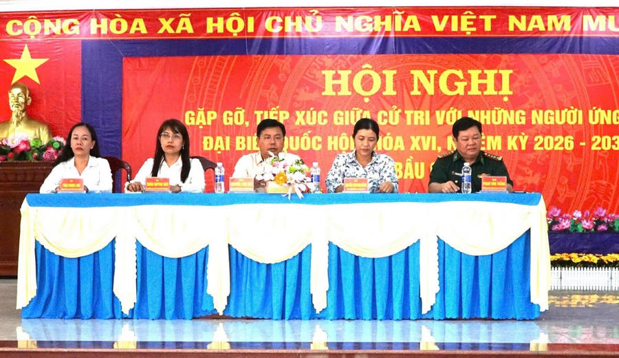 Ủy ban MTTQ Việt Nam tỉnh An Giang tổ chức Hội nghị gặp gỡ, tiếp xúc cử tri với những người ứng cử đại biểu Quốc hội khóa XVI tại đơn vị bầu cử số 1
