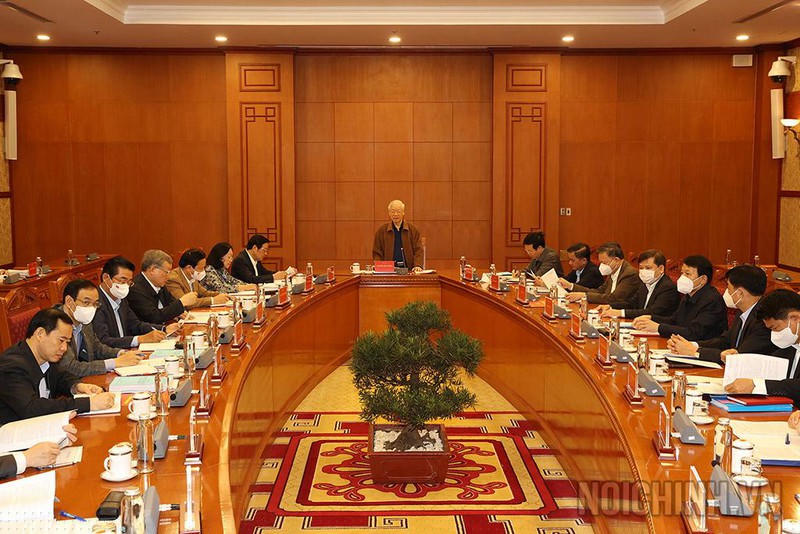 Tổng Bí thư Nguyễn Phú Trọng chủ trì cuộc họp Thường trực Ban Chỉ đạo Trung ương về phòng chống tham nhũng, tiêu cực