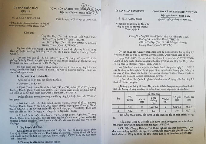 Bà Nga đã thực hiện các thủ tục theo quy định.