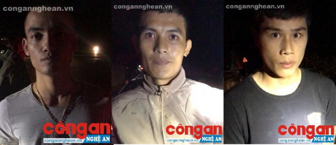 3 đối tượng trong vụ án. (Ảnh: báo Công an Nghệ An)