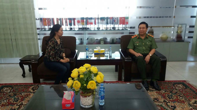 Trung tướng Nguyễn Ngọc Anh trả lời PV Pháp luật Plus.