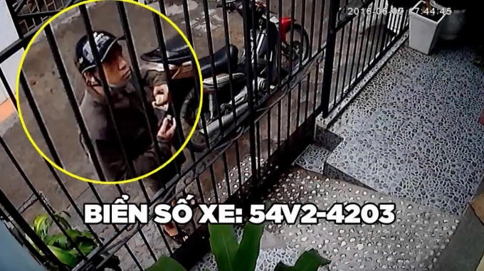 Chân dung và biển số xe của hung thủ.