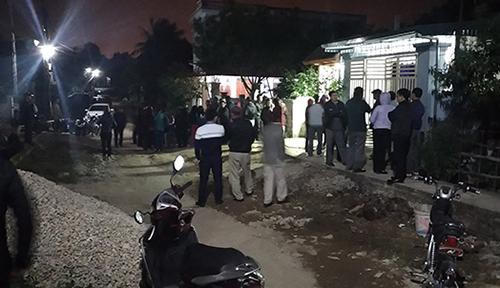 Hiện trường vụ việc thi thể cháu bé bị vứt ra thùng rác.