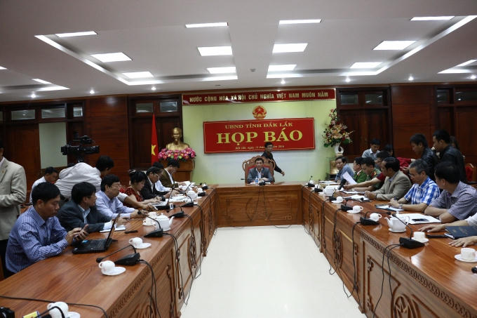 Toàn cảnh buổi họp báo diễn ra sáng 13/12.