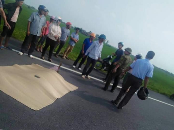 Nạn nhân tử vong ngay tại hiện trường. Ảnh: TheLong Nguyen.