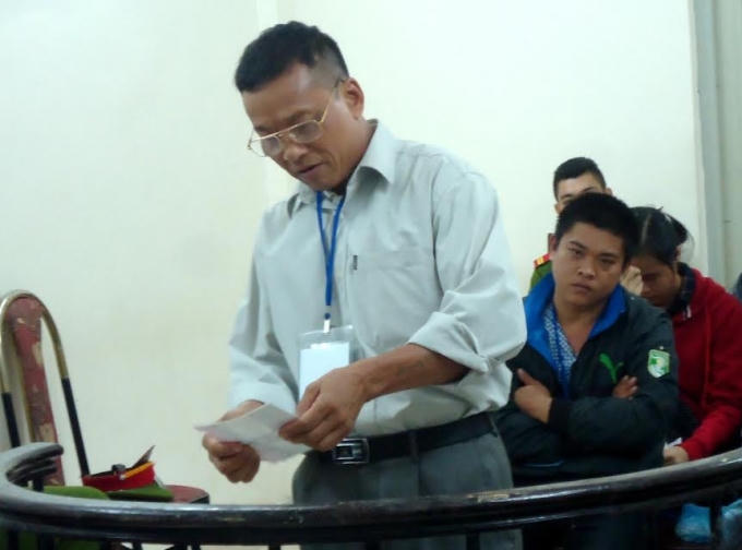 Bị cáo Điều tại phiên xử phúc thẩm.