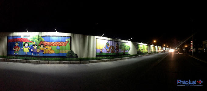 Tác phẩm 3D độc đáo gồm 40 bức tranh nhỏ, vẽ nối tiếp nhau và chia thành nhiều chủ đề khác nhau.