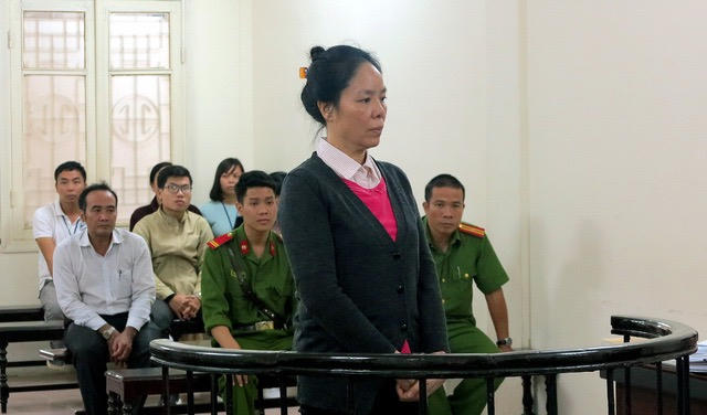 Bà Phan Thúy Mai trong phiên tòa đã liên tục kêu oan