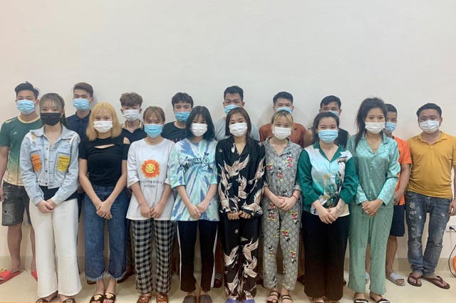 Nhóm đối tượng bị bắt giữ