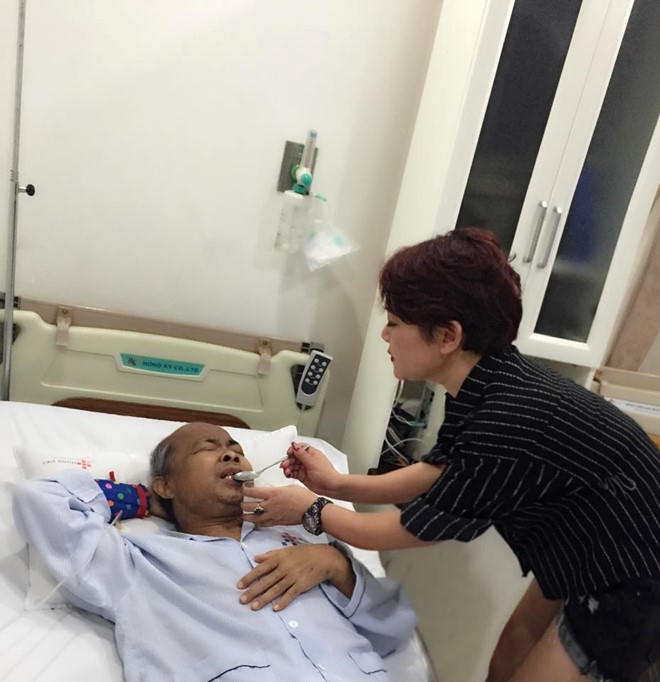 Diễn viên Trà My là đồng nghiệp thân thiết của nghệ sĩ Hán Văn Tình. Ảnh: Facebook diễn viên Trà My.