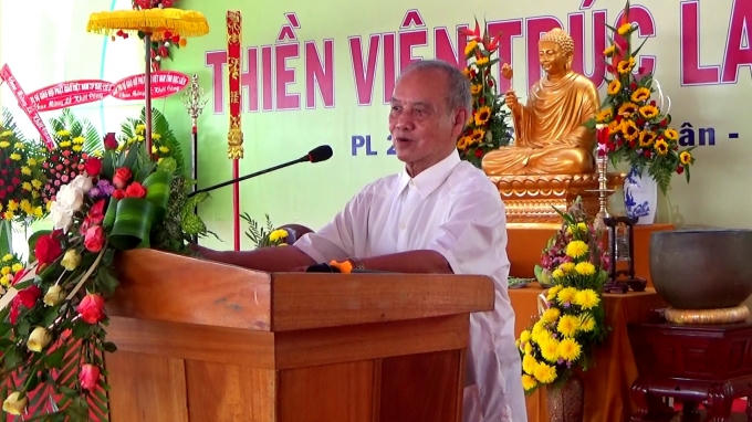 Đại tướng Phạm Văn Trà phát biểu tại buổi lễ.