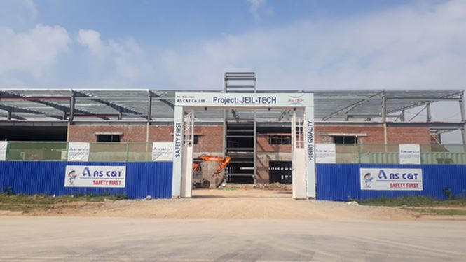 Công ty TNHH Jeil-Tech xây dựng hàng chục nghìn m2 nhà xưởng khi chưa có ĐTM.