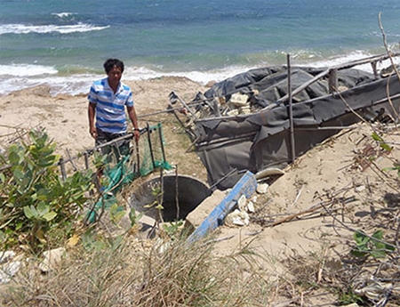 1 trong 3 giếng cổ mà ông Đợi cho là chứa kho báu 4.000 tấn vàng.