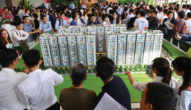 Dự án Him Lam Phú Đông của Him Lam Land tại quận Thủ Đức được cho là giá rẻ, nhưng có giá hơn 1 tỷ đồng/căn. Ảnh: Gia Huy