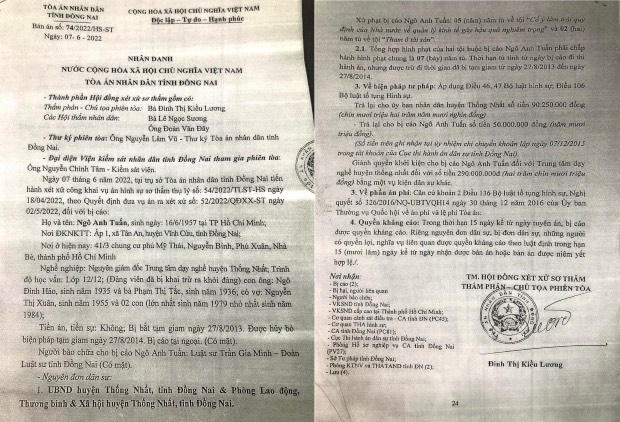 Bản án số 74/2022/HS-ST ngày 07/6/2022 của Tòa án nhân dân tỉnh Đồng Nai.