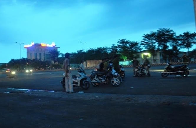 Hiện trường vụ án mạng.
