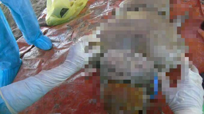 Thi thể chị Hoa vẫn còn nguyên vẹn.