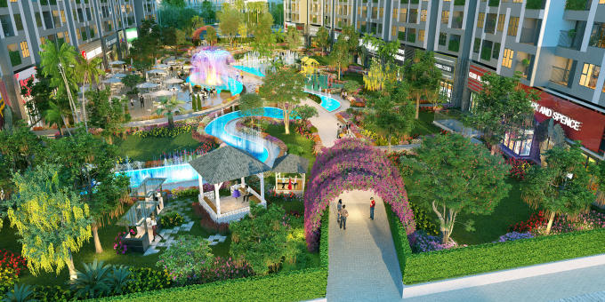 Không gian sống ngập tràn sắc xanh, đầy đủ tiện ích tại Impeira Sky Garden.